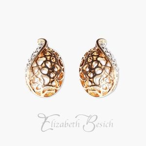 Rose Gold Teardrop Earrings